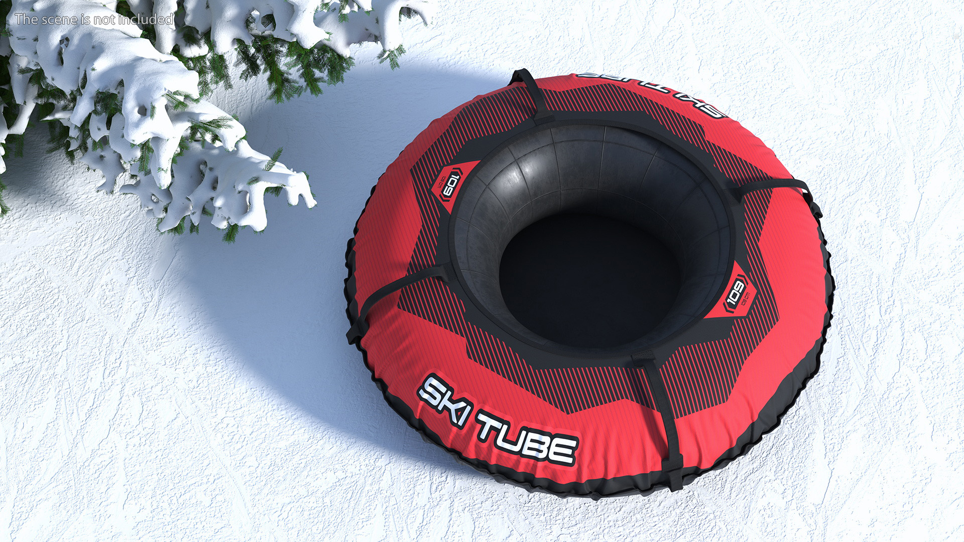 Inflatable Snow Tube Red 3D model