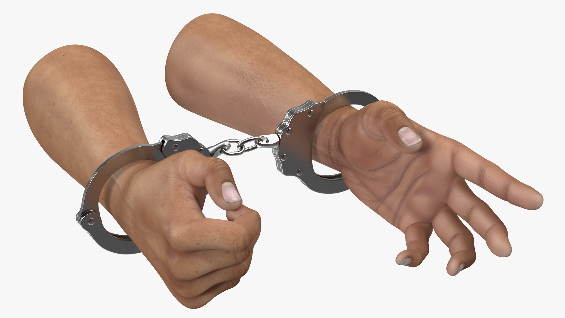 3D model Handcuffed Man Hands