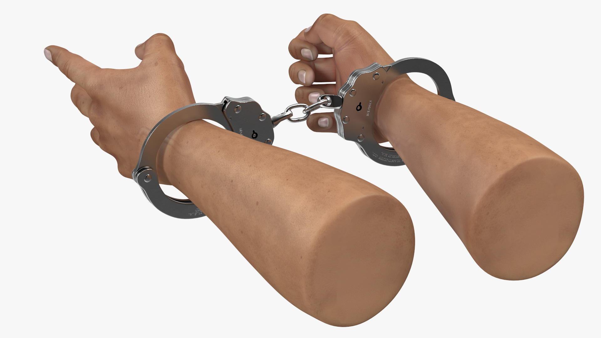 3D model Handcuffed Man Hands