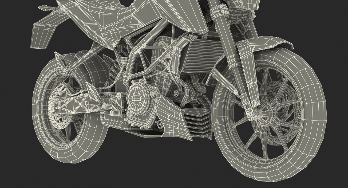 Generic Sport Motorcycle 3D model