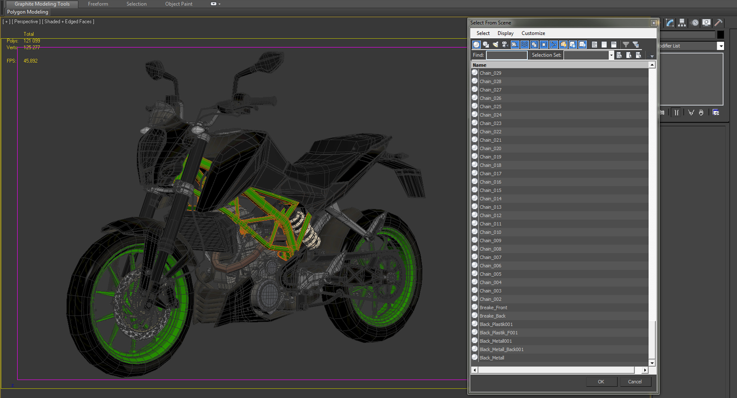 Generic Sport Motorcycle 3D model