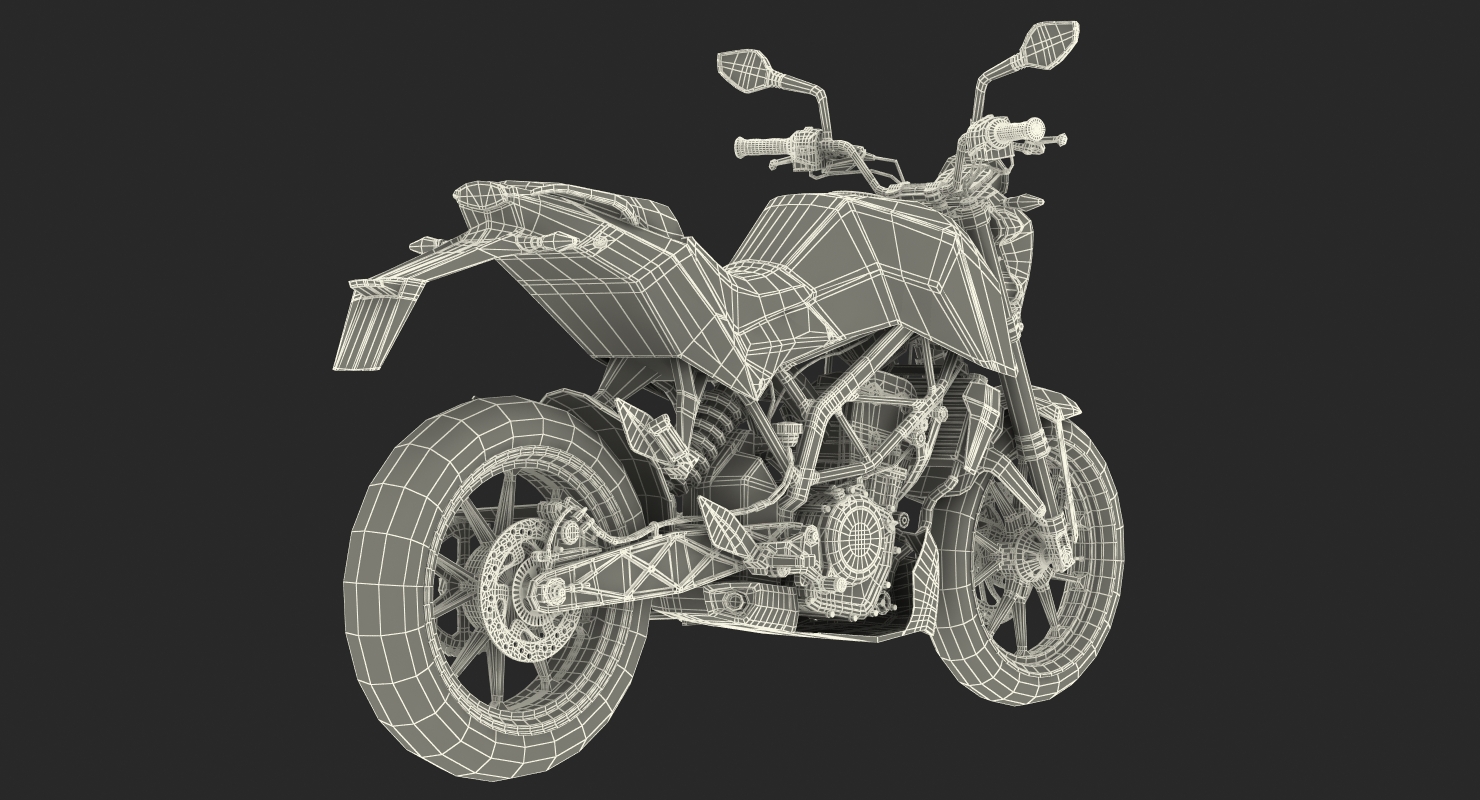 Generic Sport Motorcycle 3D model