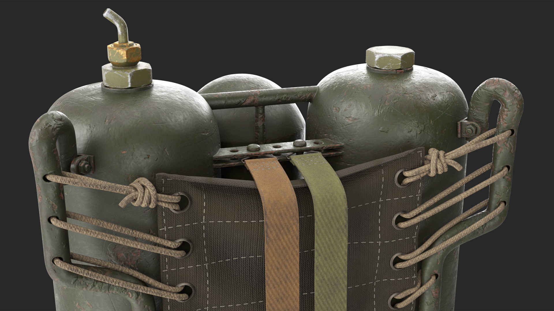 M2 Flamethrower Backpack 3D model