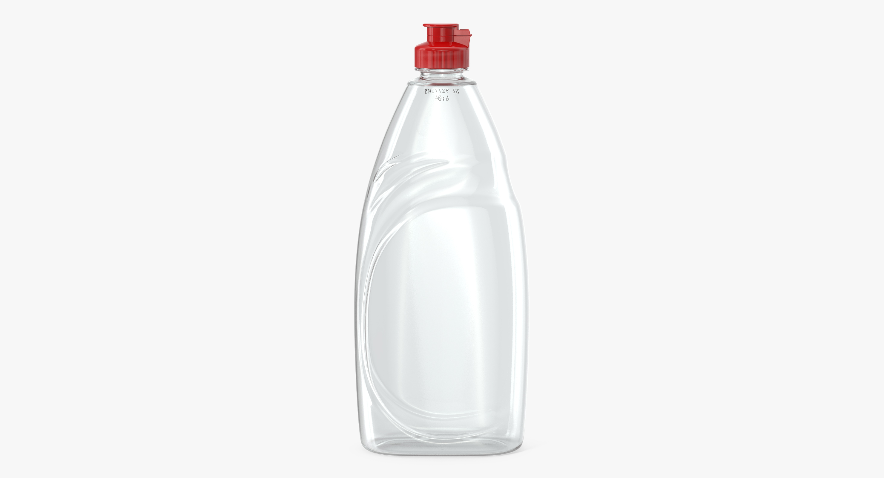 Empty Dishwashing Bottle 3D model