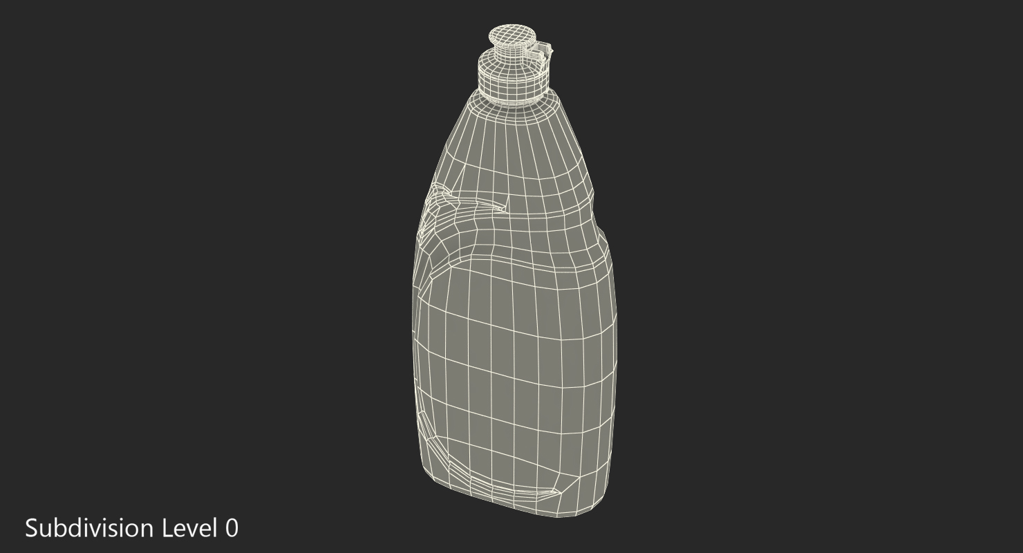 Empty Dishwashing Bottle 3D model