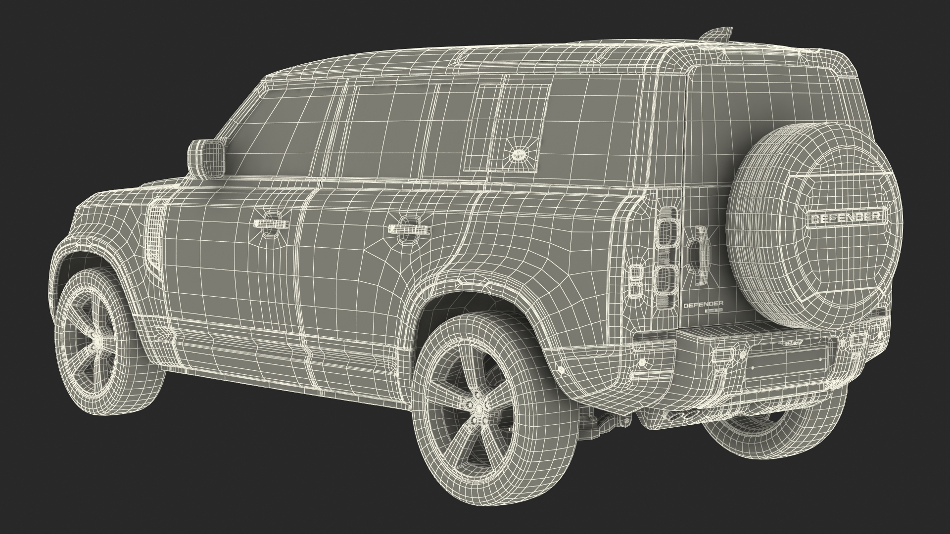 3D Land Rover Defender Country Pack Exterior Only