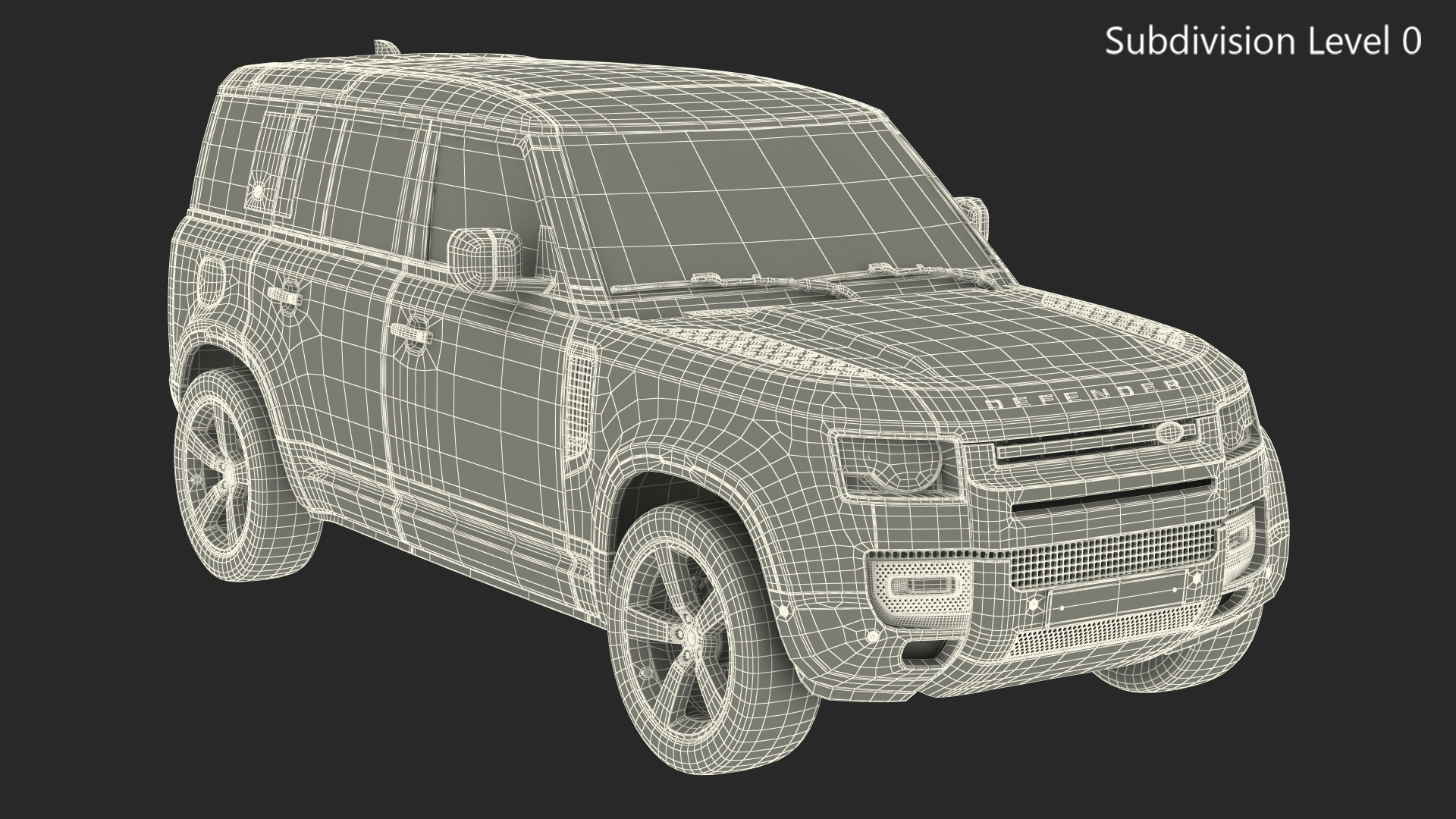 3D Land Rover Defender Country Pack Exterior Only