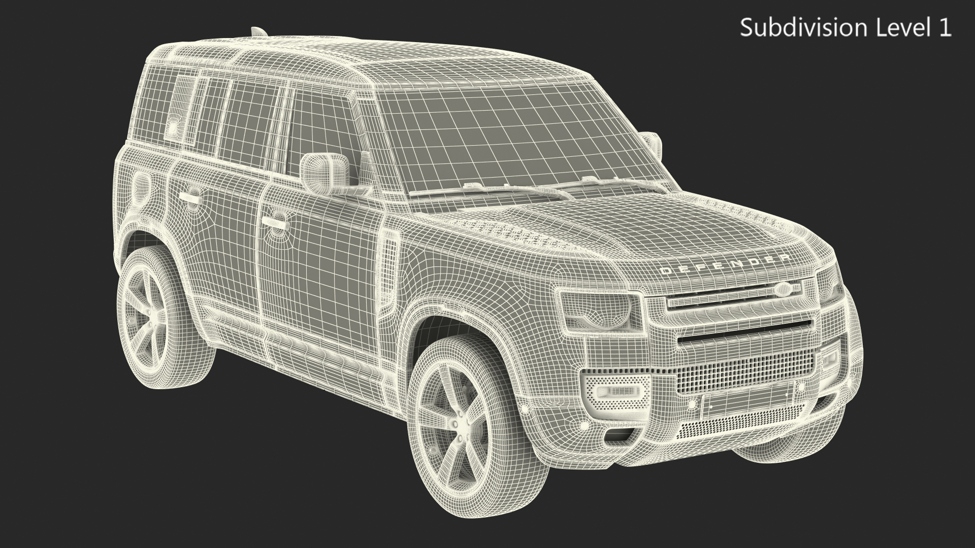 3D Land Rover Defender Country Pack Exterior Only