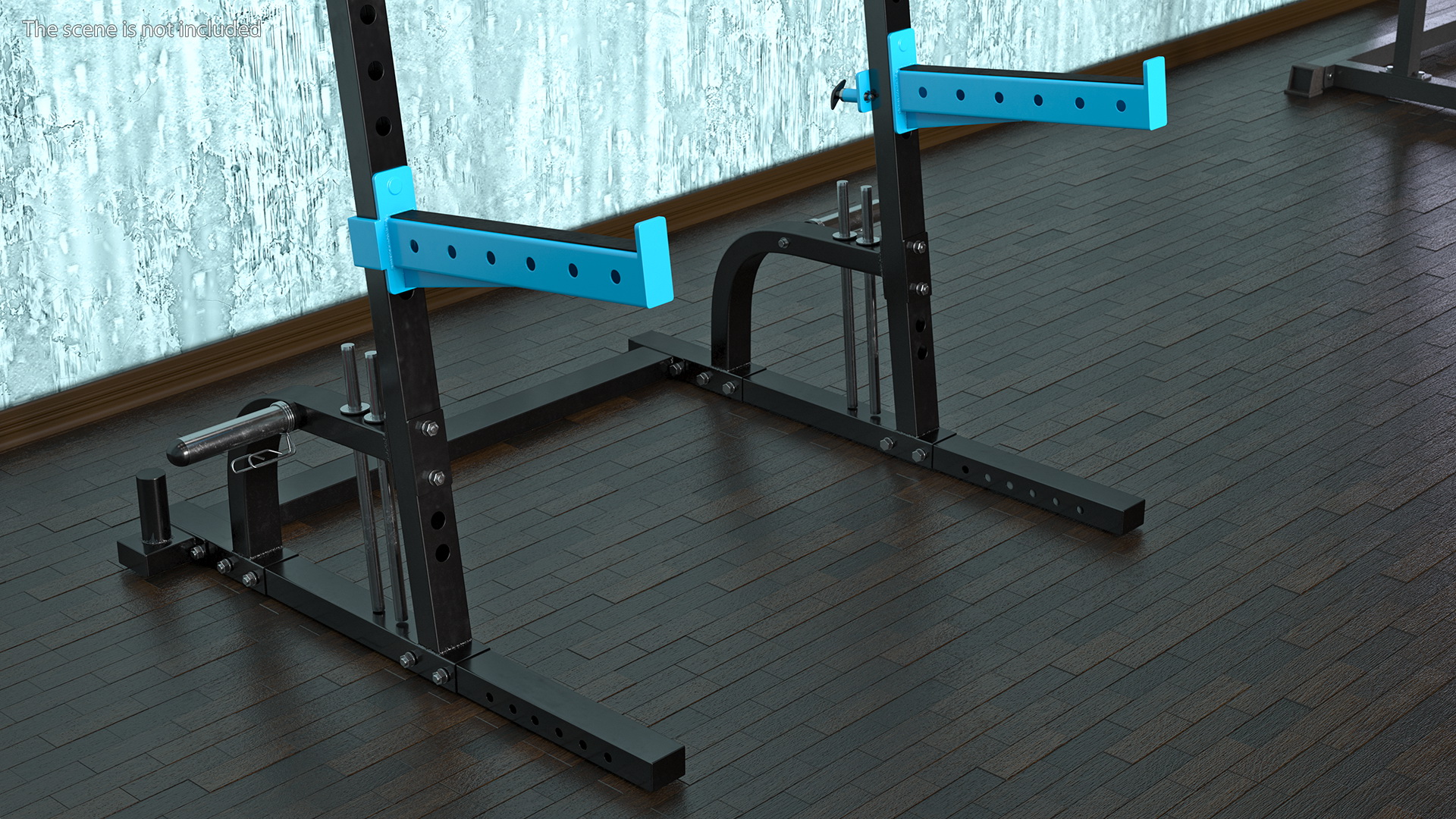 3D Gym Half Rack model