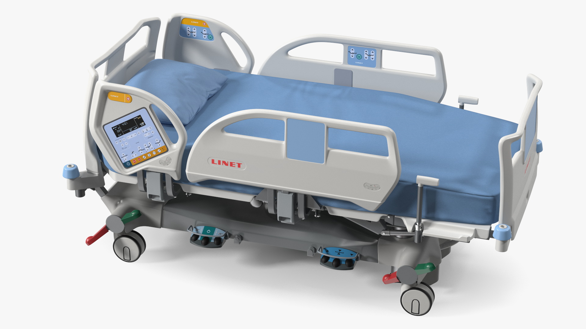 Intensive Care Bed Rigged for Cinema 4D 3D model