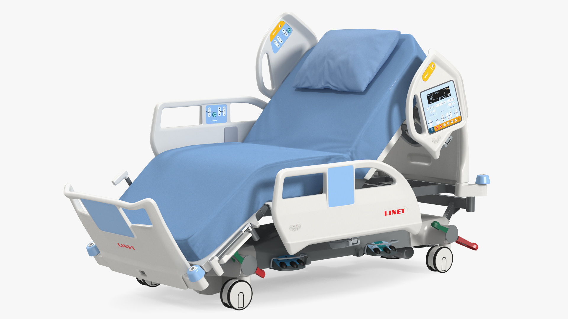 Intensive Care Bed Rigged for Cinema 4D 3D model