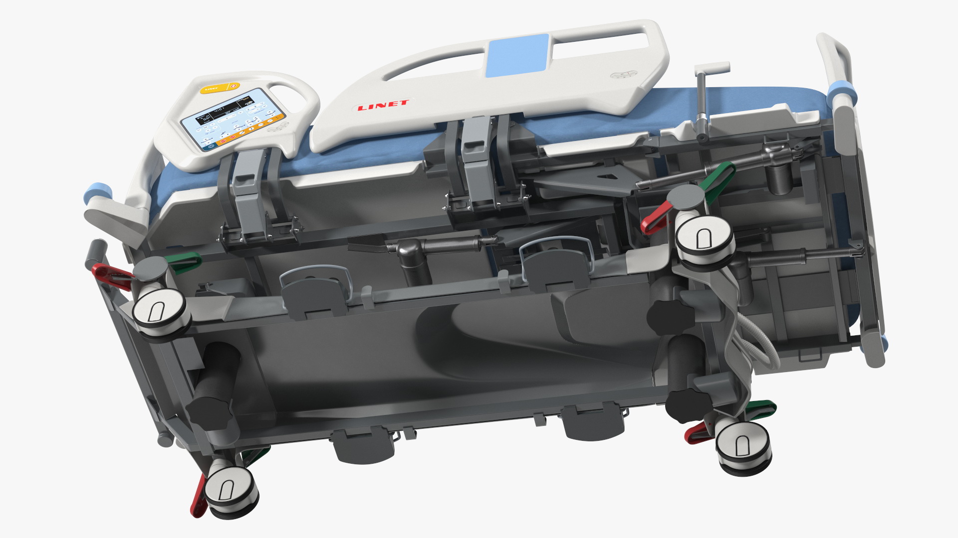 Intensive Care Bed Rigged for Cinema 4D 3D model