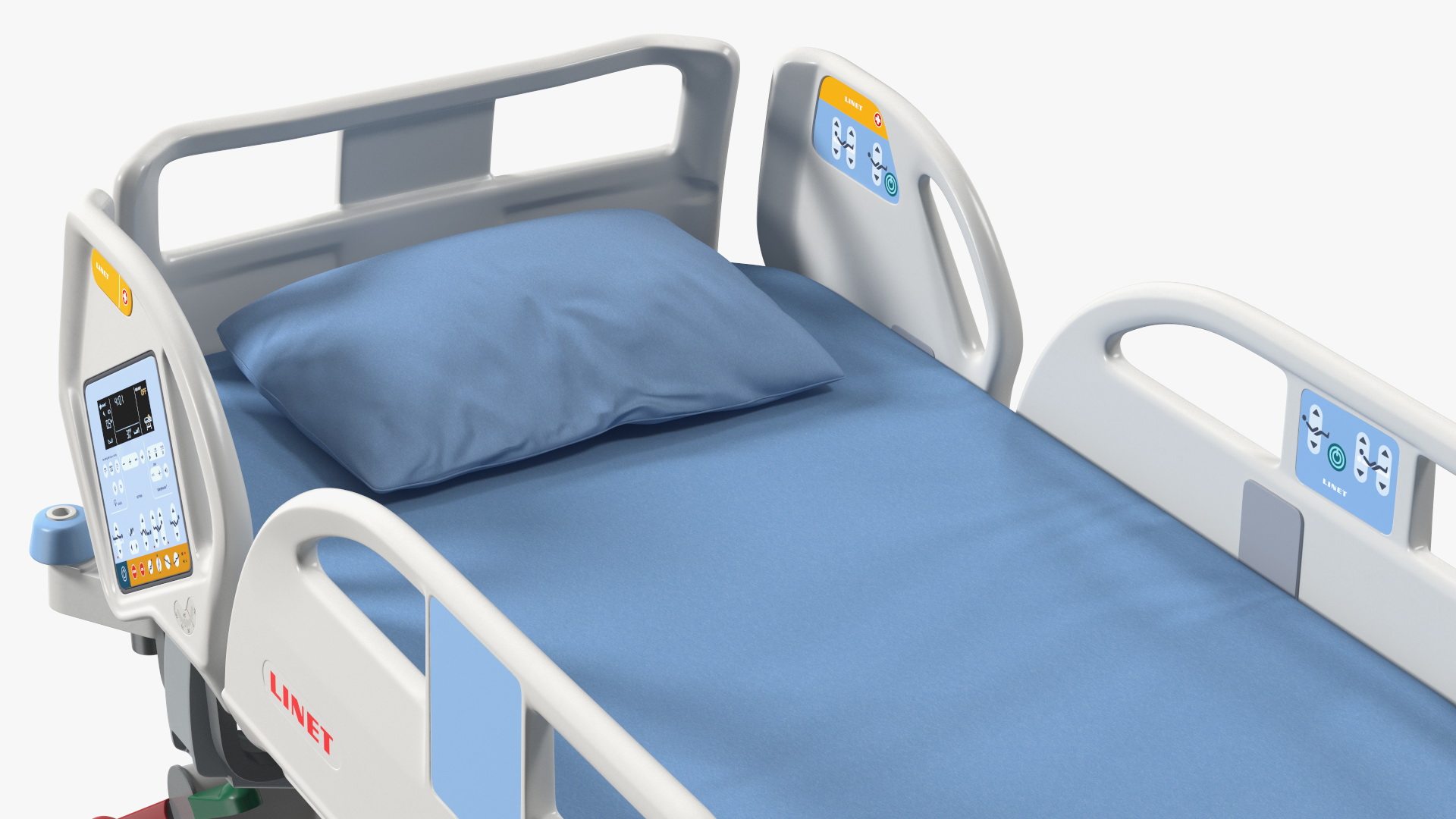 Intensive Care Bed Rigged for Maya 3D model