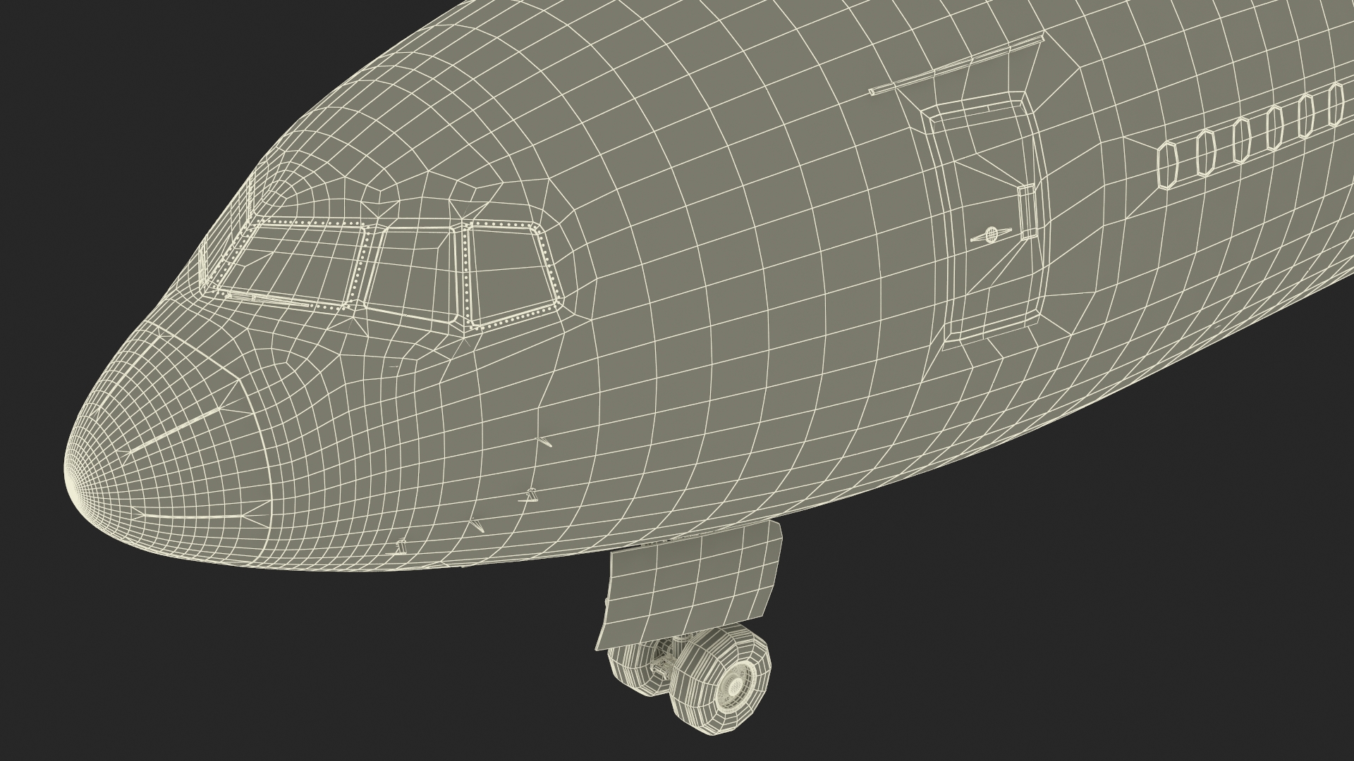 3D model Boeing 777-200 Passenger Aircraft Rigged