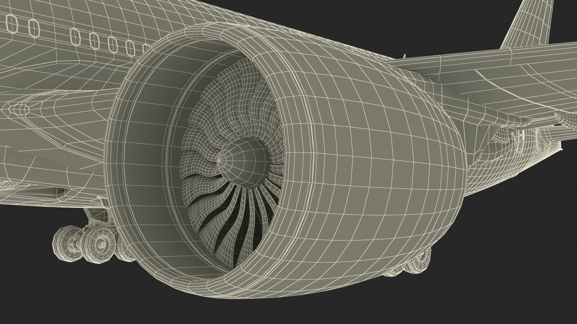 3D model Boeing 777-200 Passenger Aircraft Rigged