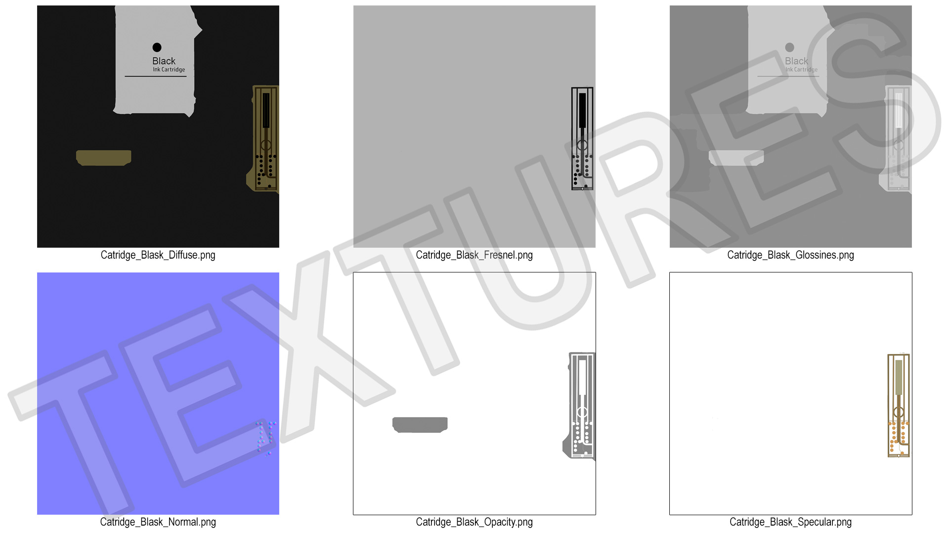 Ink Cartridge Black 3D model