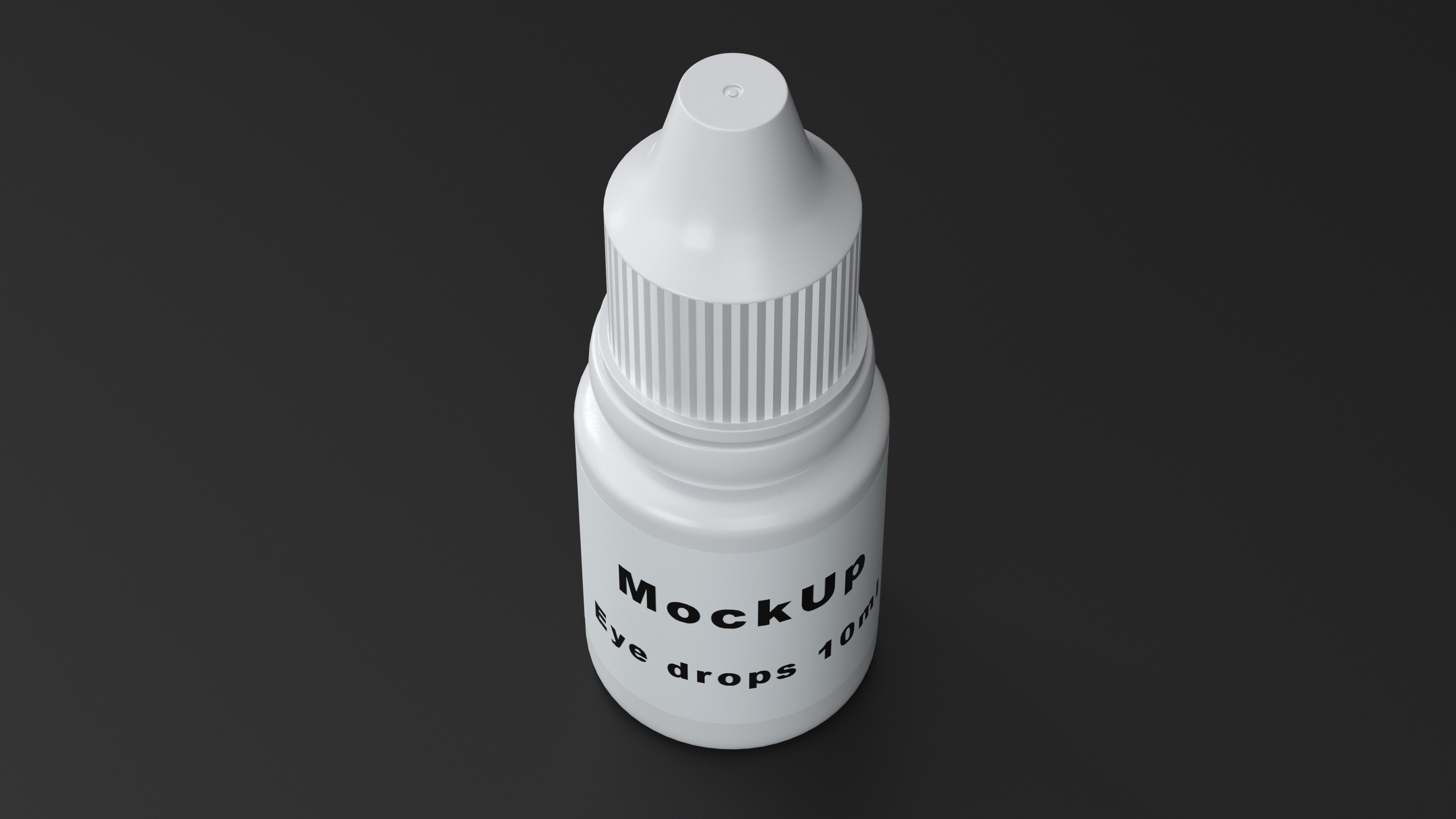 3D model Plastic Dropping Bottle 10ml Mockup