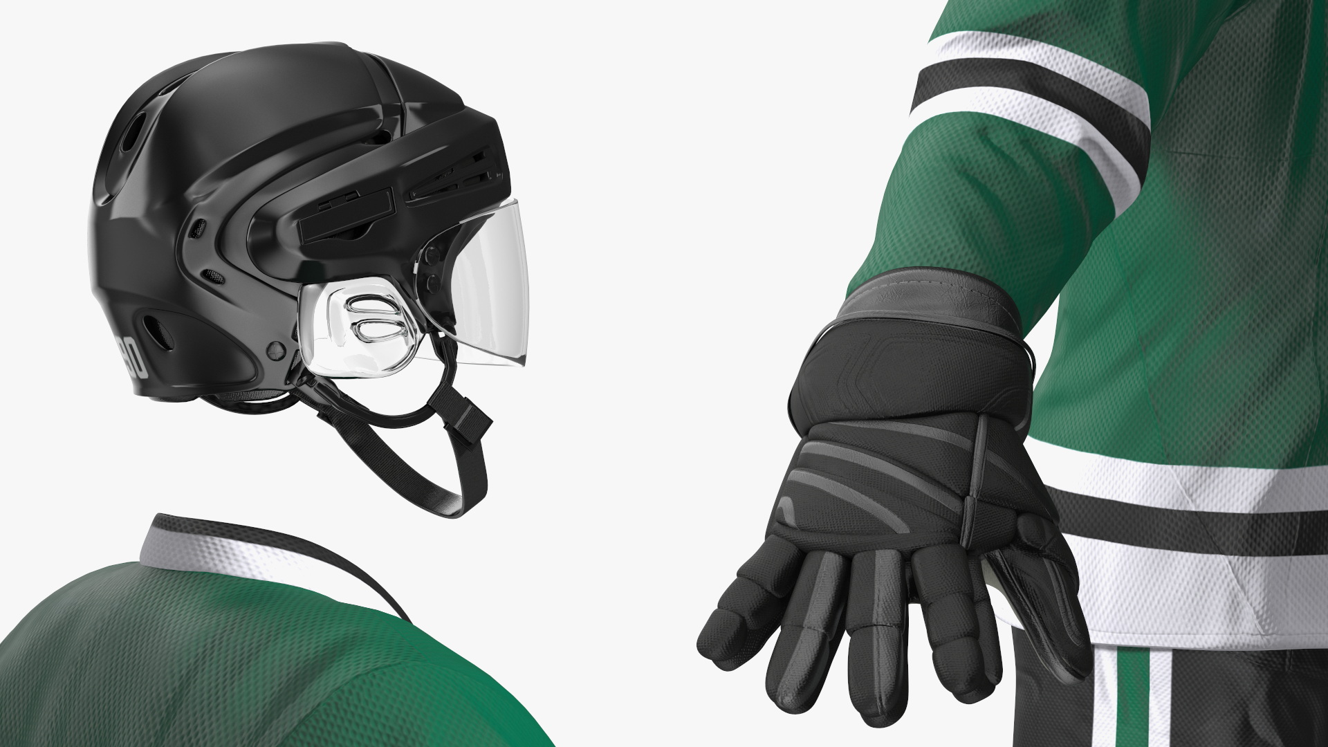 Ice Hockey Player Gear 3D