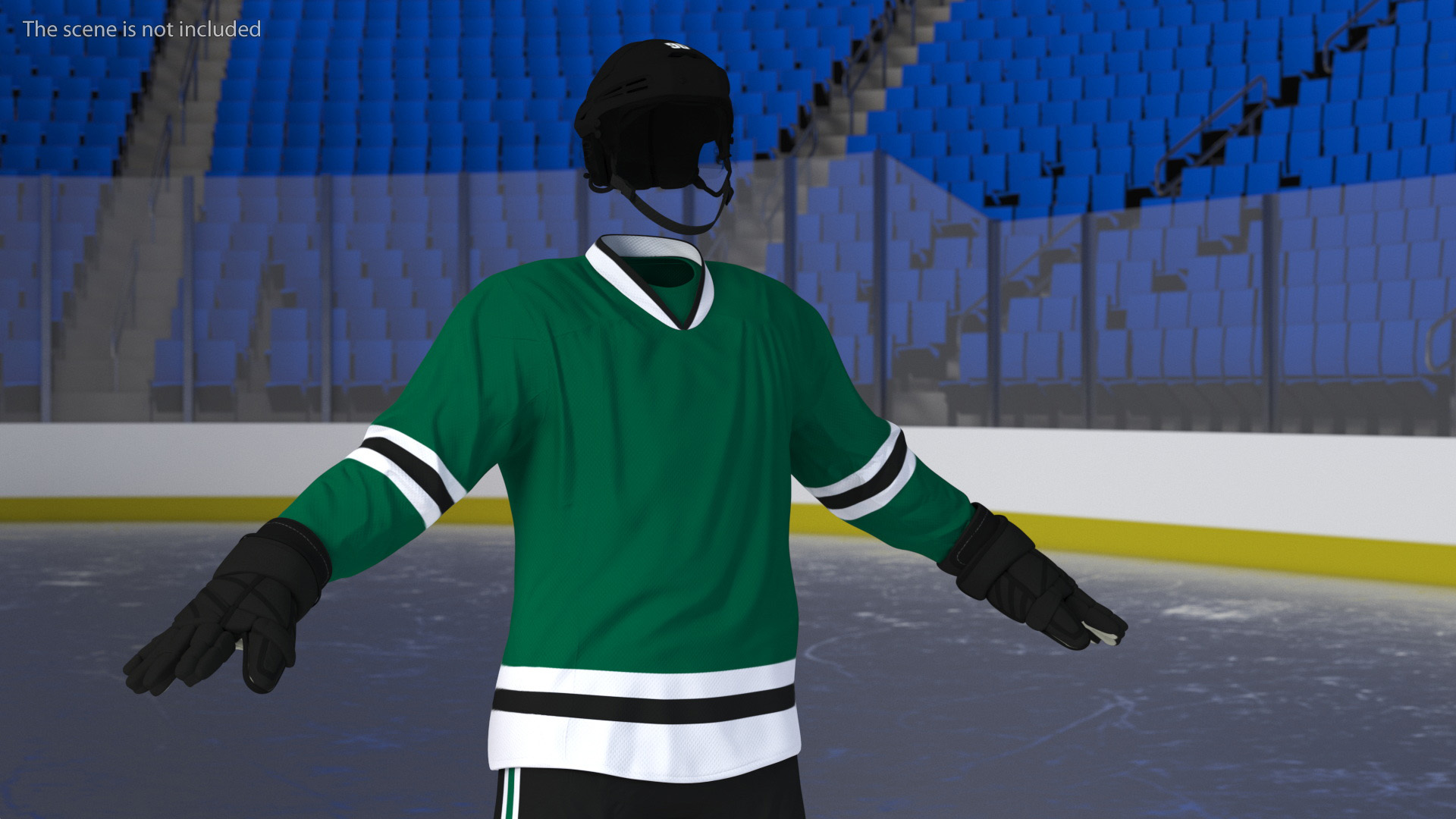 Ice Hockey Player Gear 3D