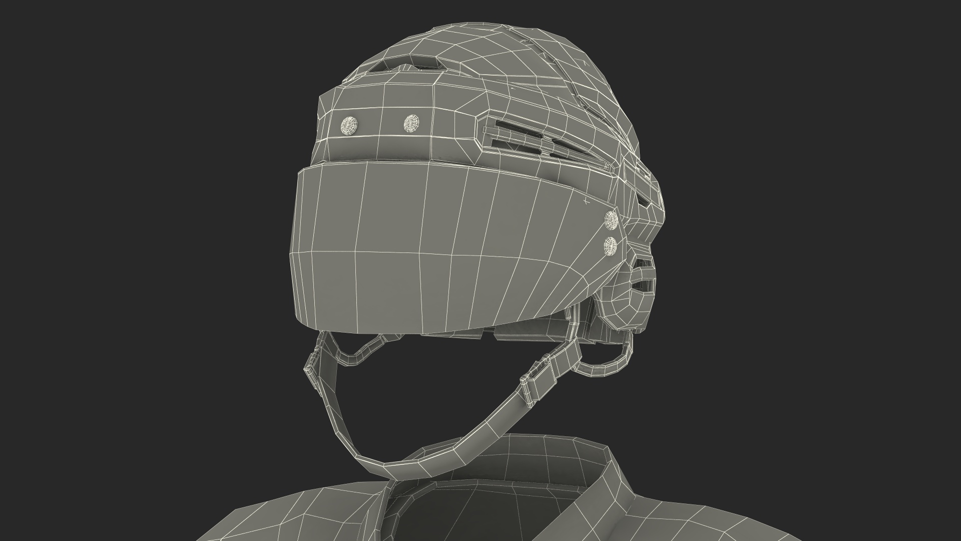 Ice Hockey Player Gear 3D