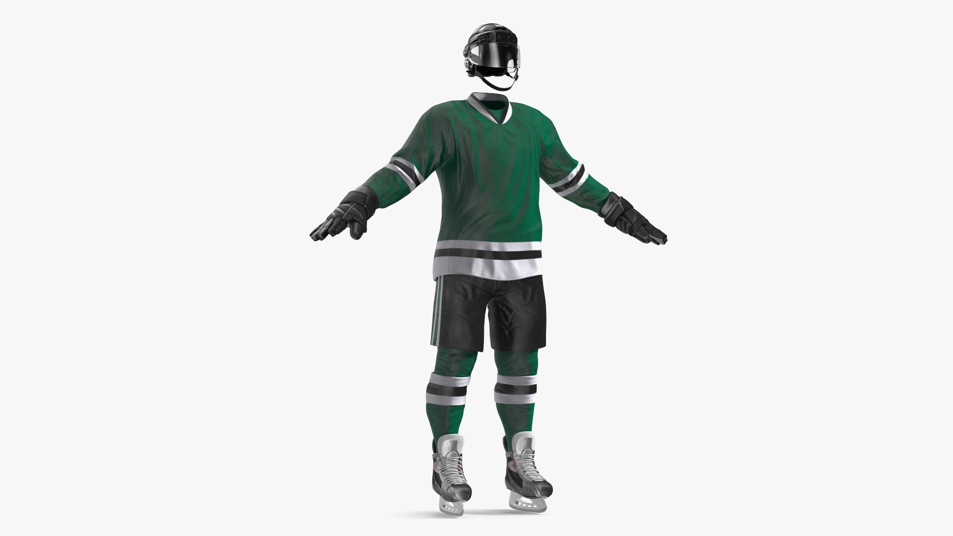 Ice Hockey Player Gear 3D