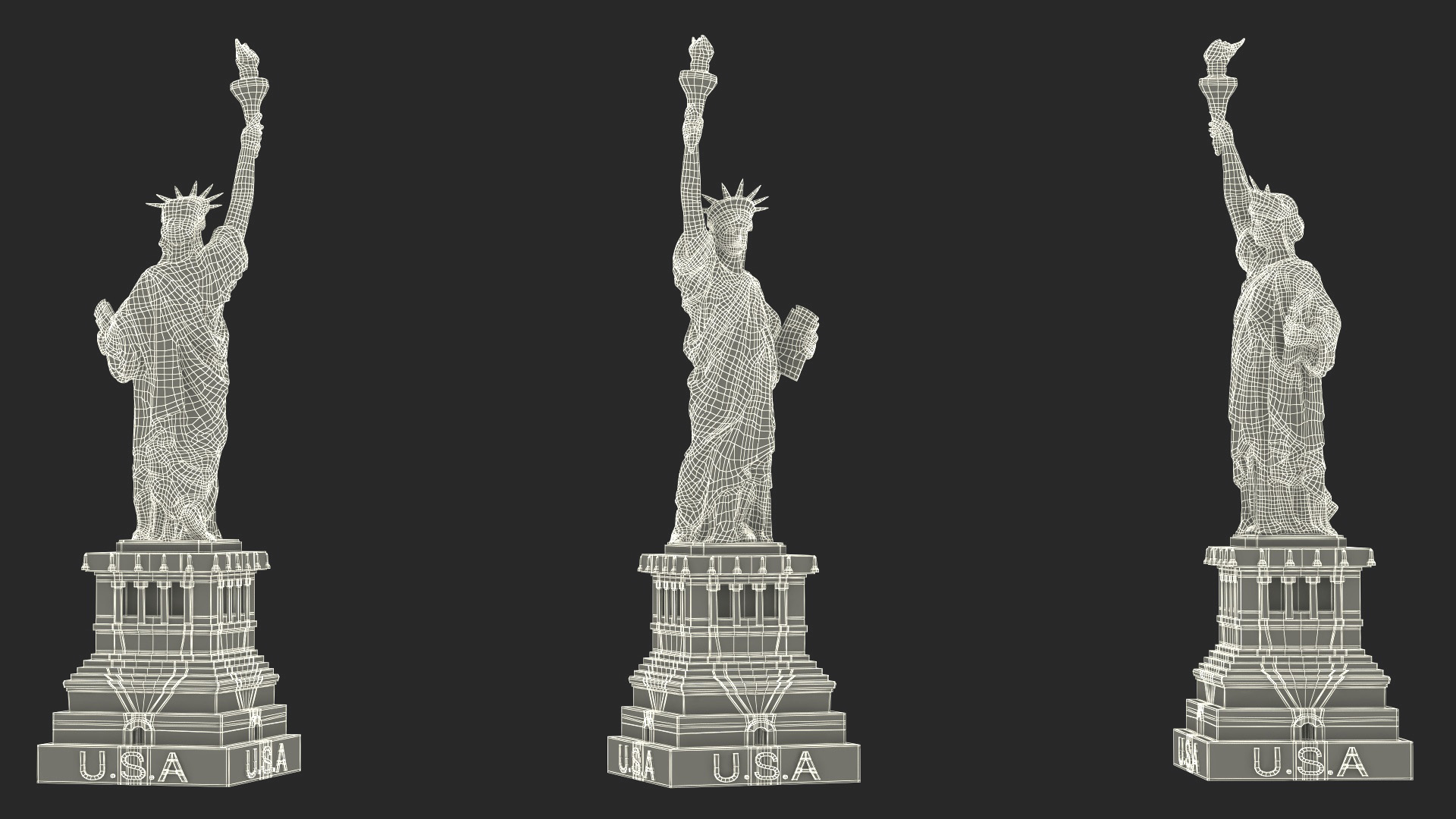 Statue of Liberty Replica Bronze 3D