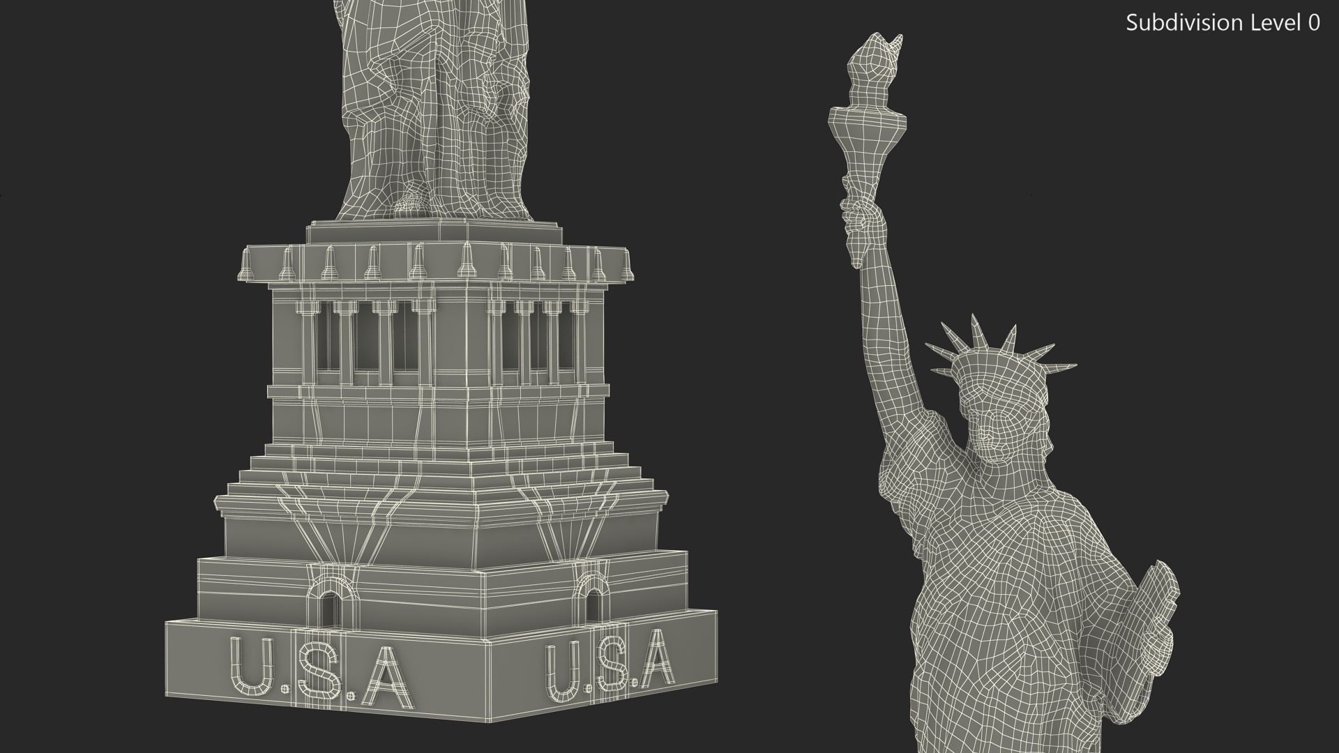 Statue of Liberty Replica Bronze 3D