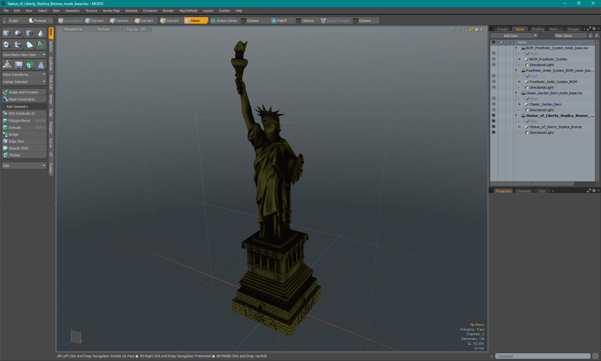 Statue of Liberty Replica Bronze 3D