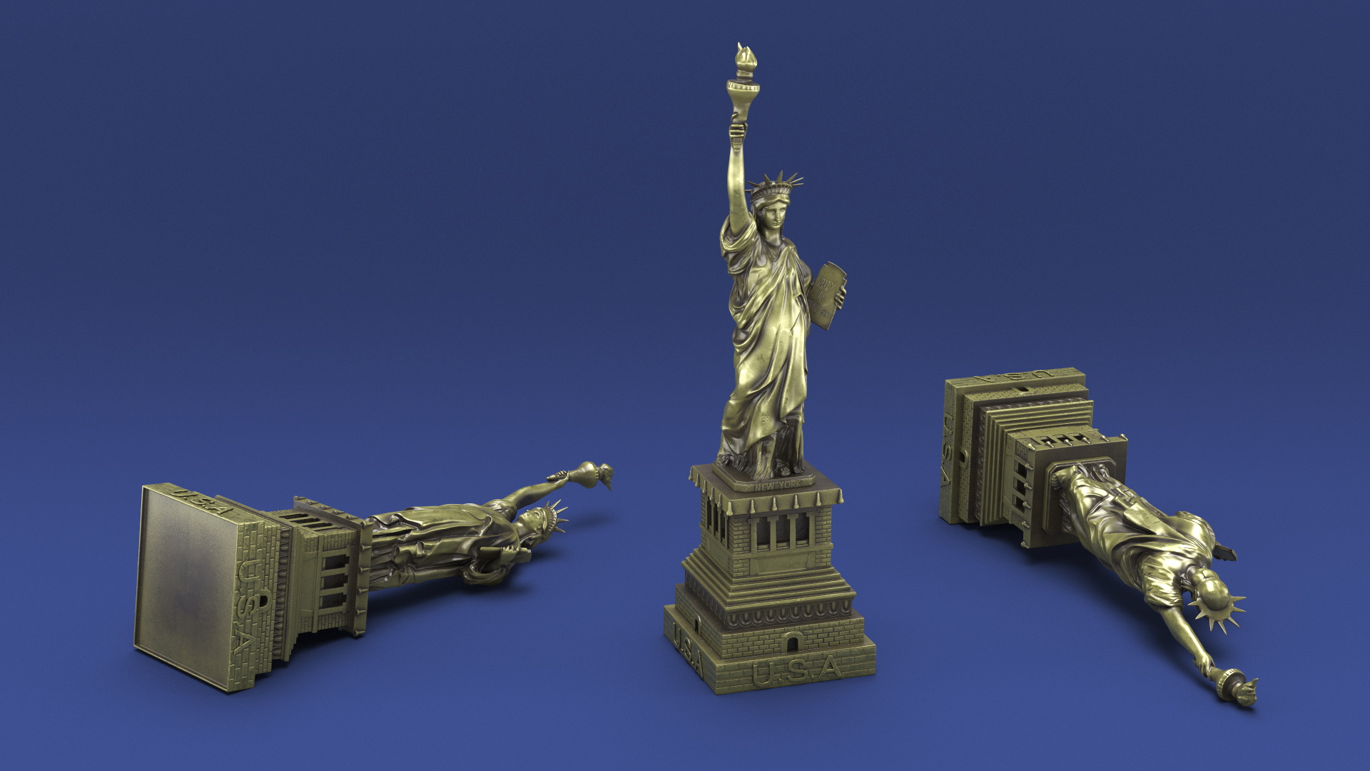 Statue of Liberty Replica Bronze 3D