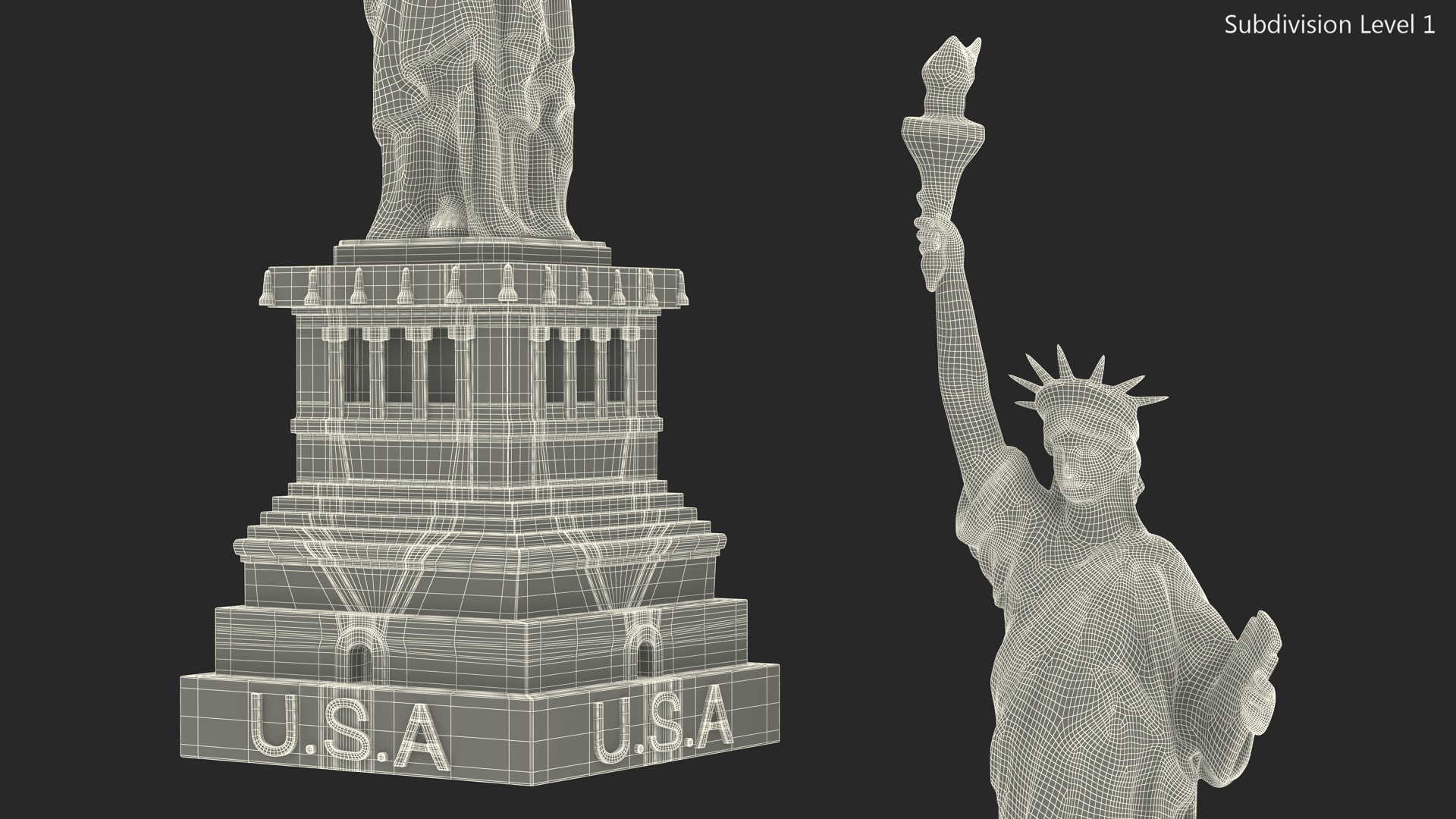 Statue of Liberty Replica Bronze 3D