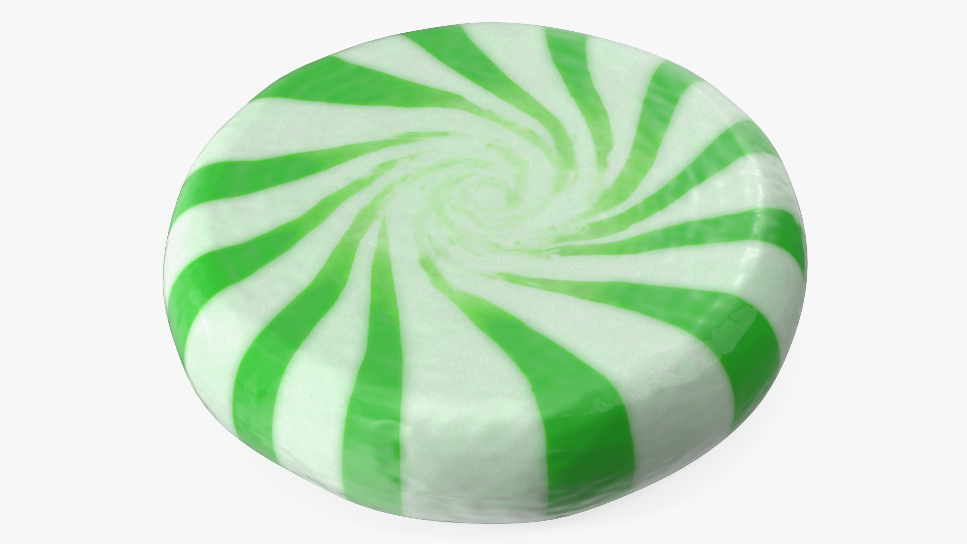 Green Round Candy 3D