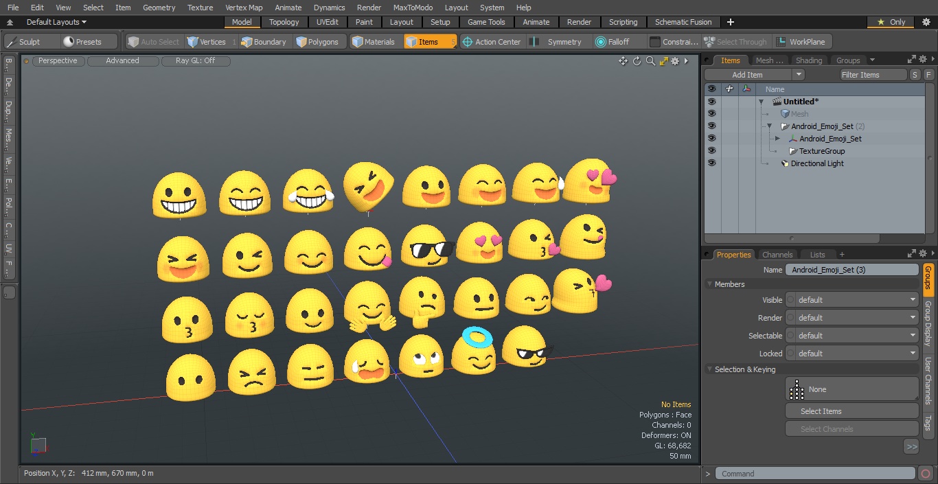 Android Emoji Set 3D