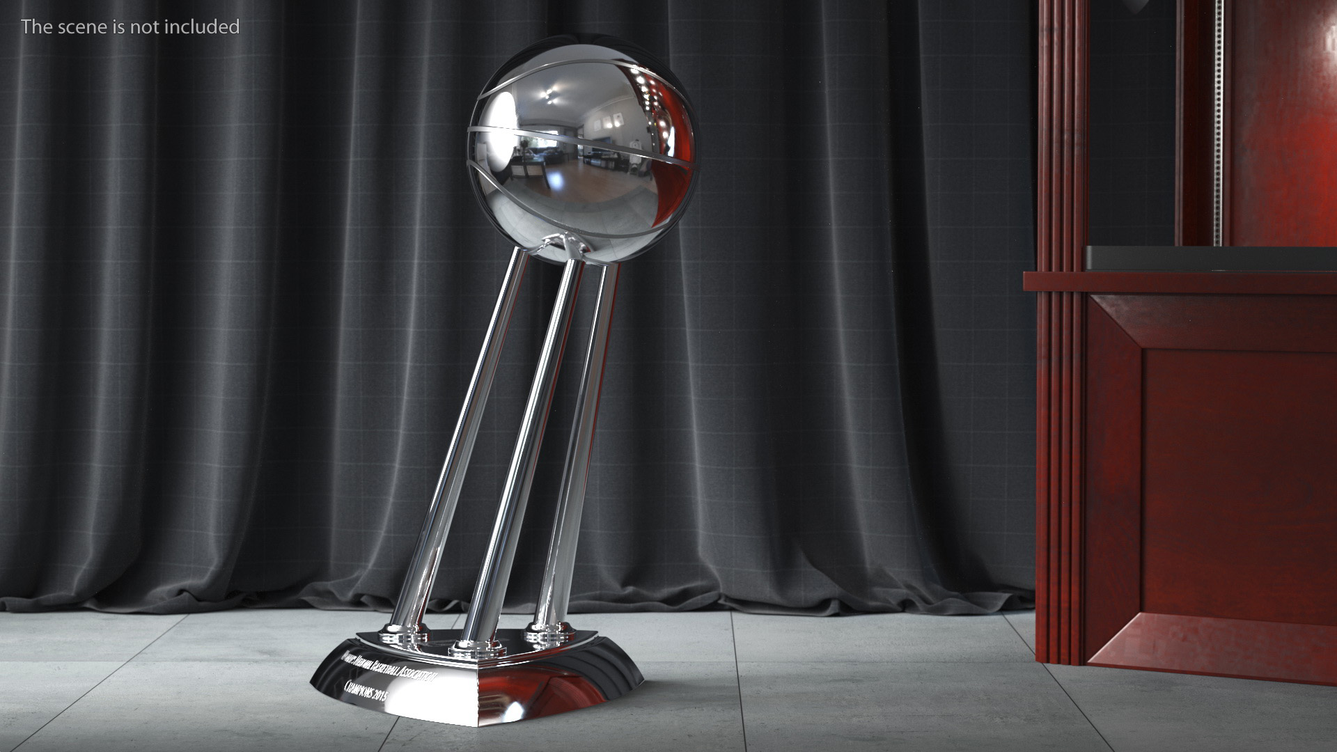 3D Woman Basketball Championship Trophy