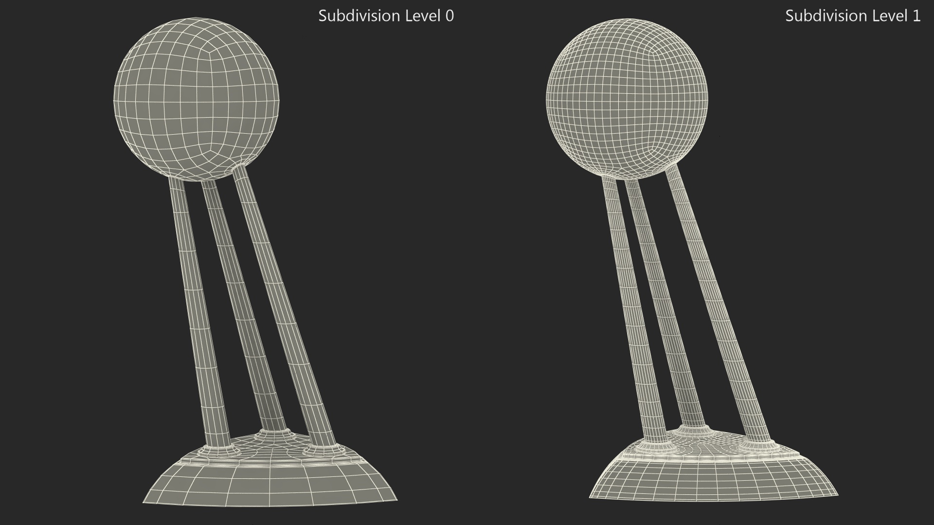 3D Woman Basketball Championship Trophy