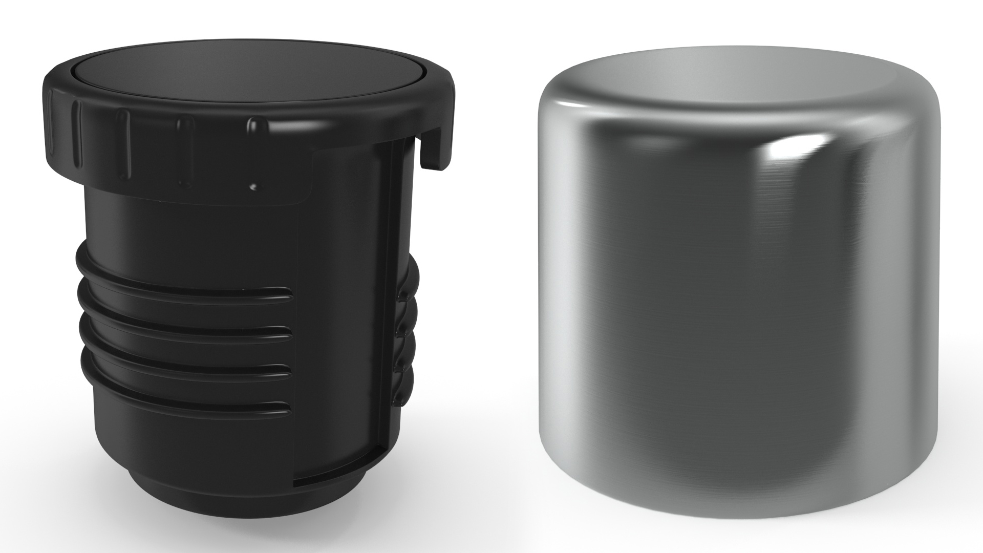 White Thermos Flask Open 3D model