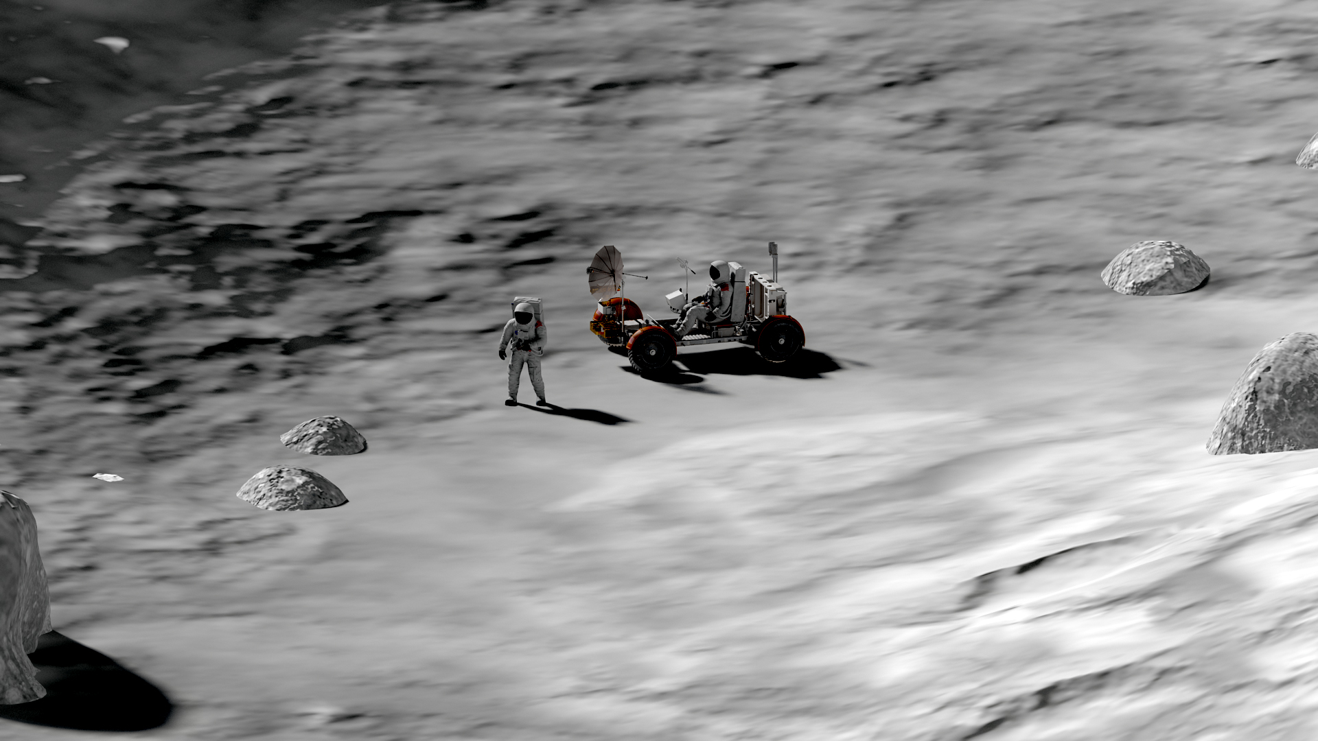 Moon Surface 3D