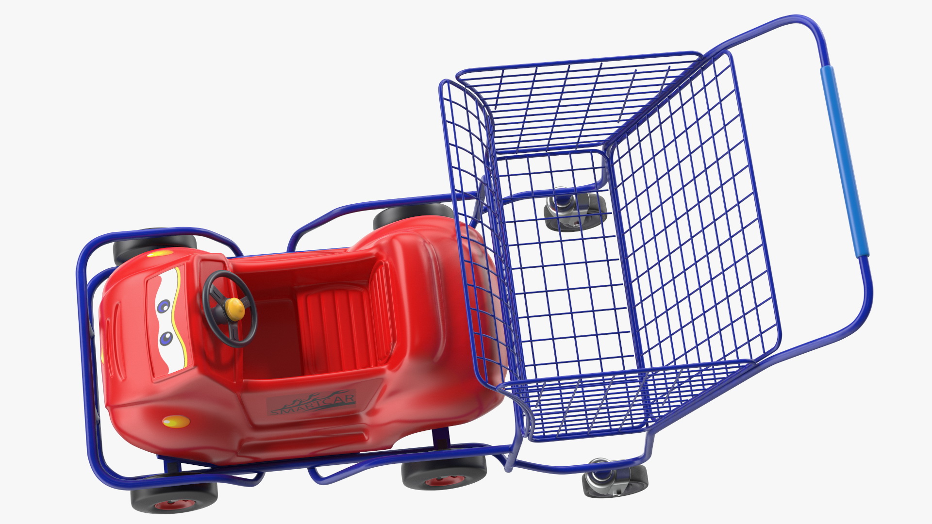 3D Supermarket Toy Car Shopping Cart model