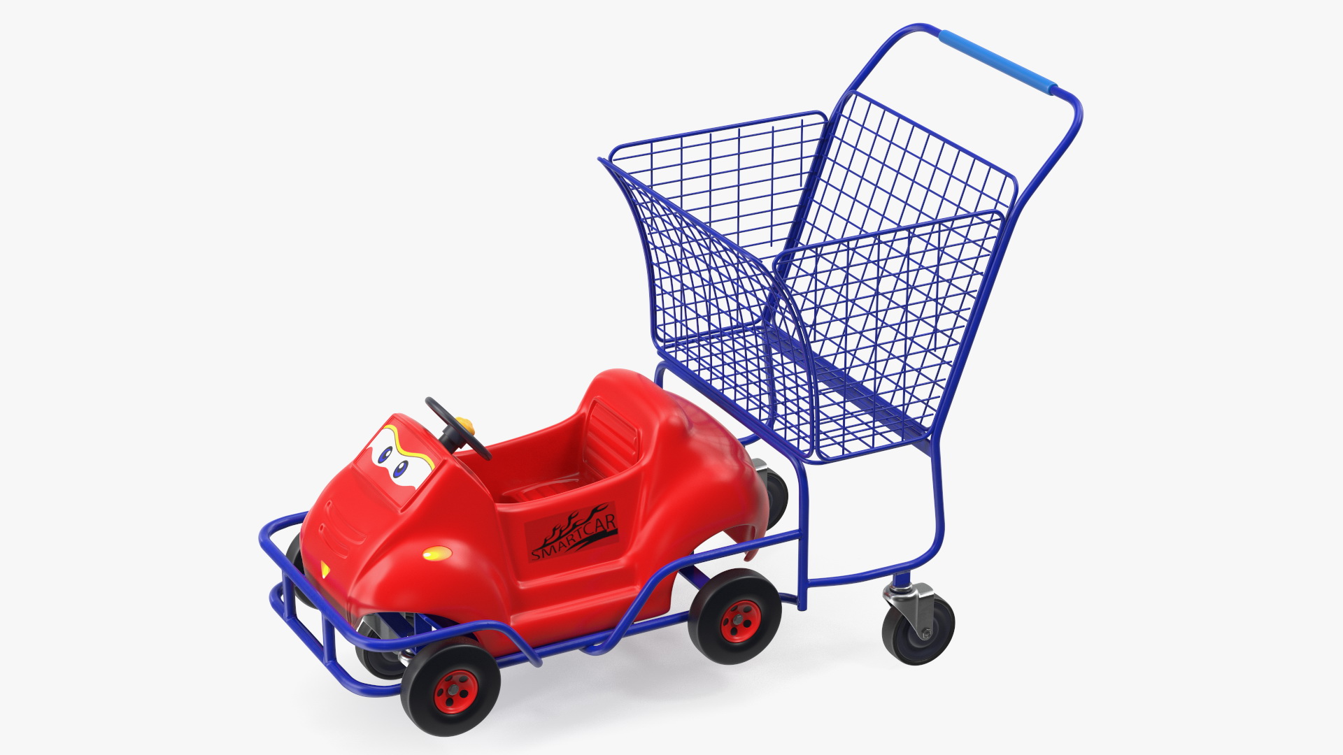 3D Supermarket Toy Car Shopping Cart model