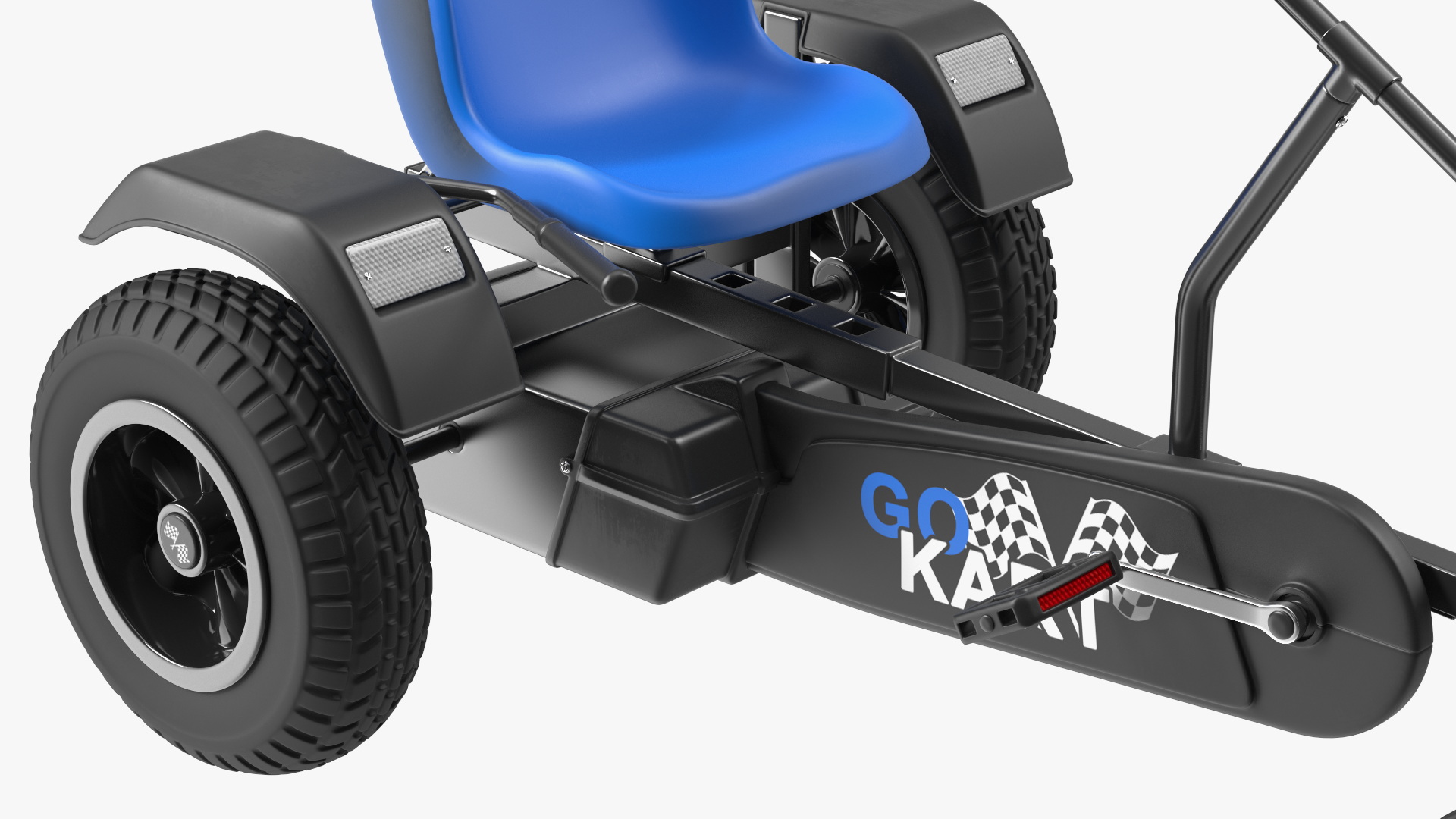 3D model Blue Pedal Go Kart Rigged