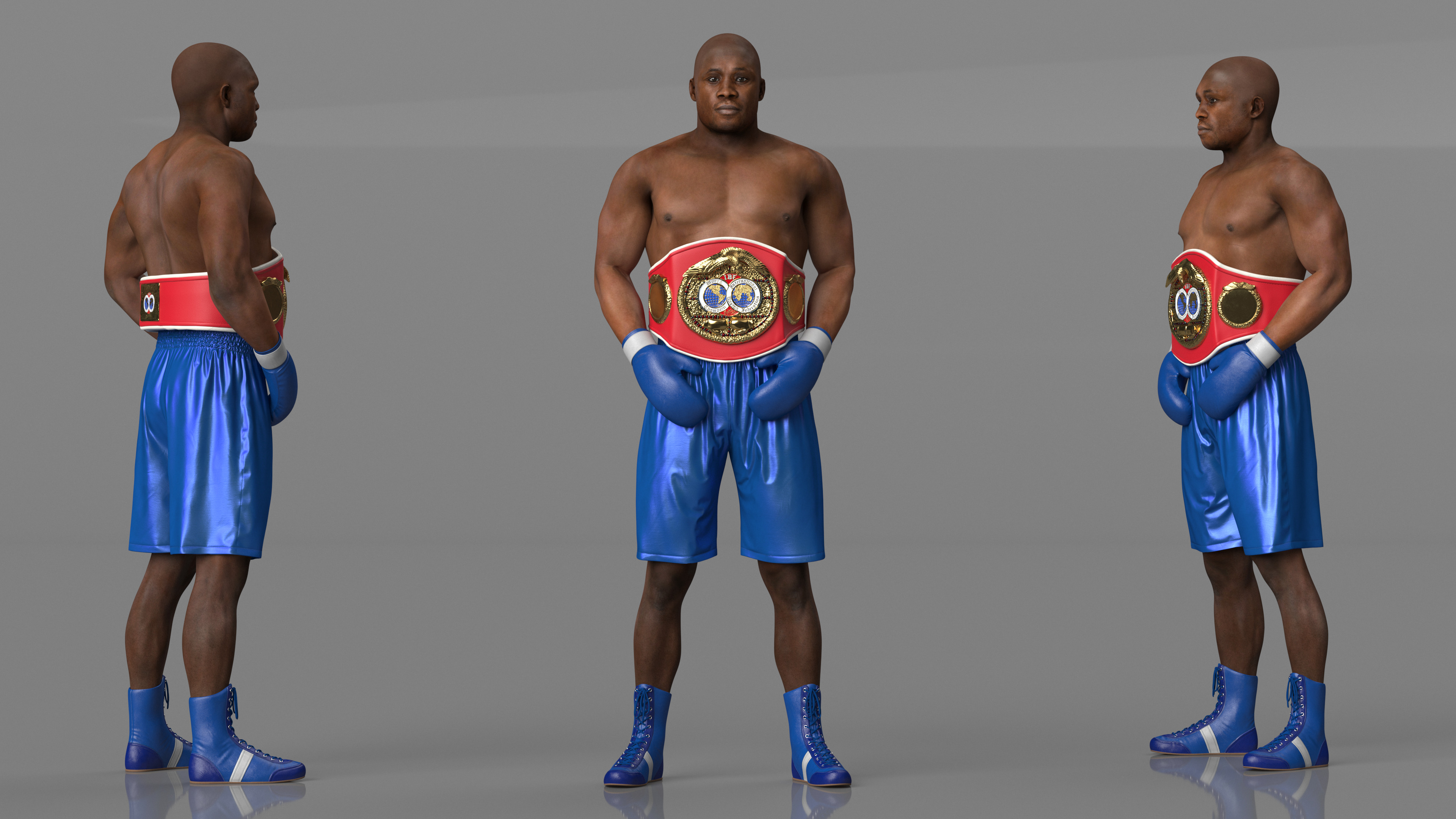 3D model International Boxing Federation Champion