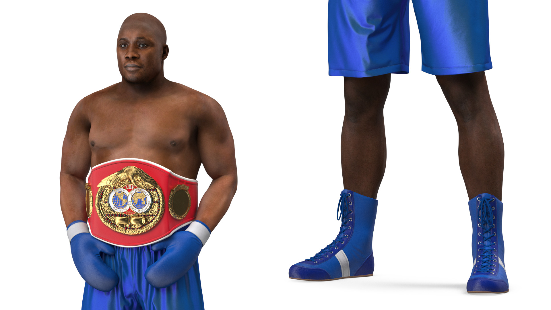 3D model International Boxing Federation Champion