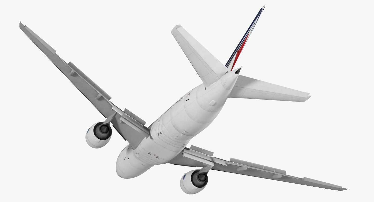 Boeing 777 200 Air France Rigged 3D