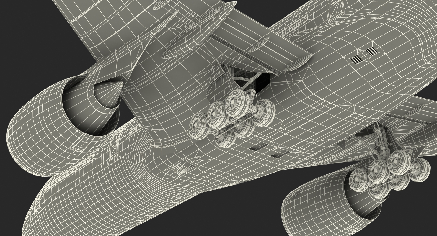 Boeing 777 200 Air France Rigged 3D