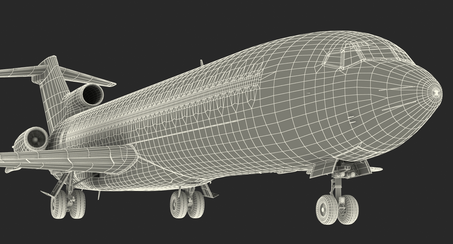 3D Boeing 727 200F Generic model