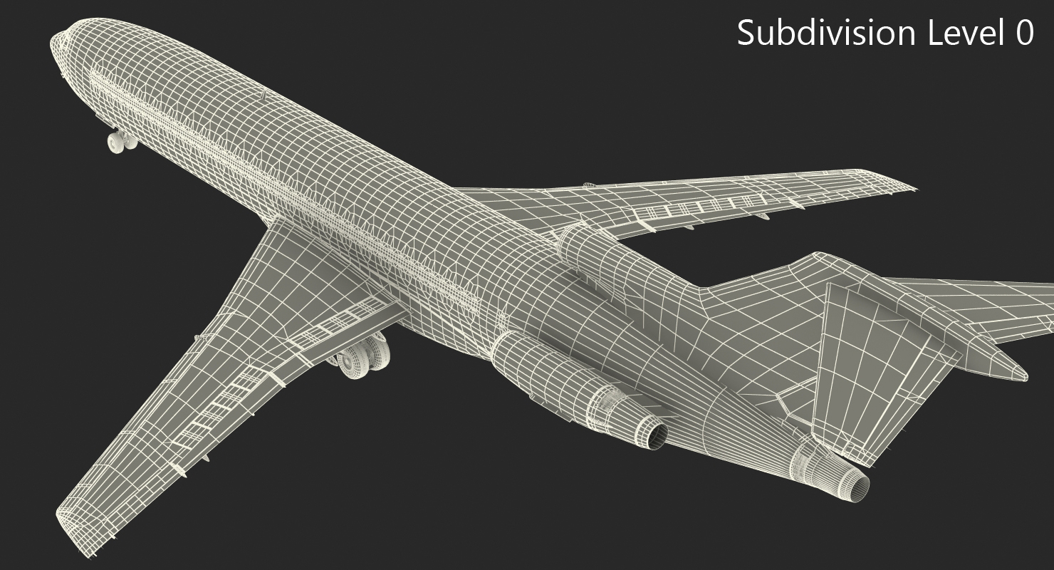 3D Boeing 727 200F Generic model