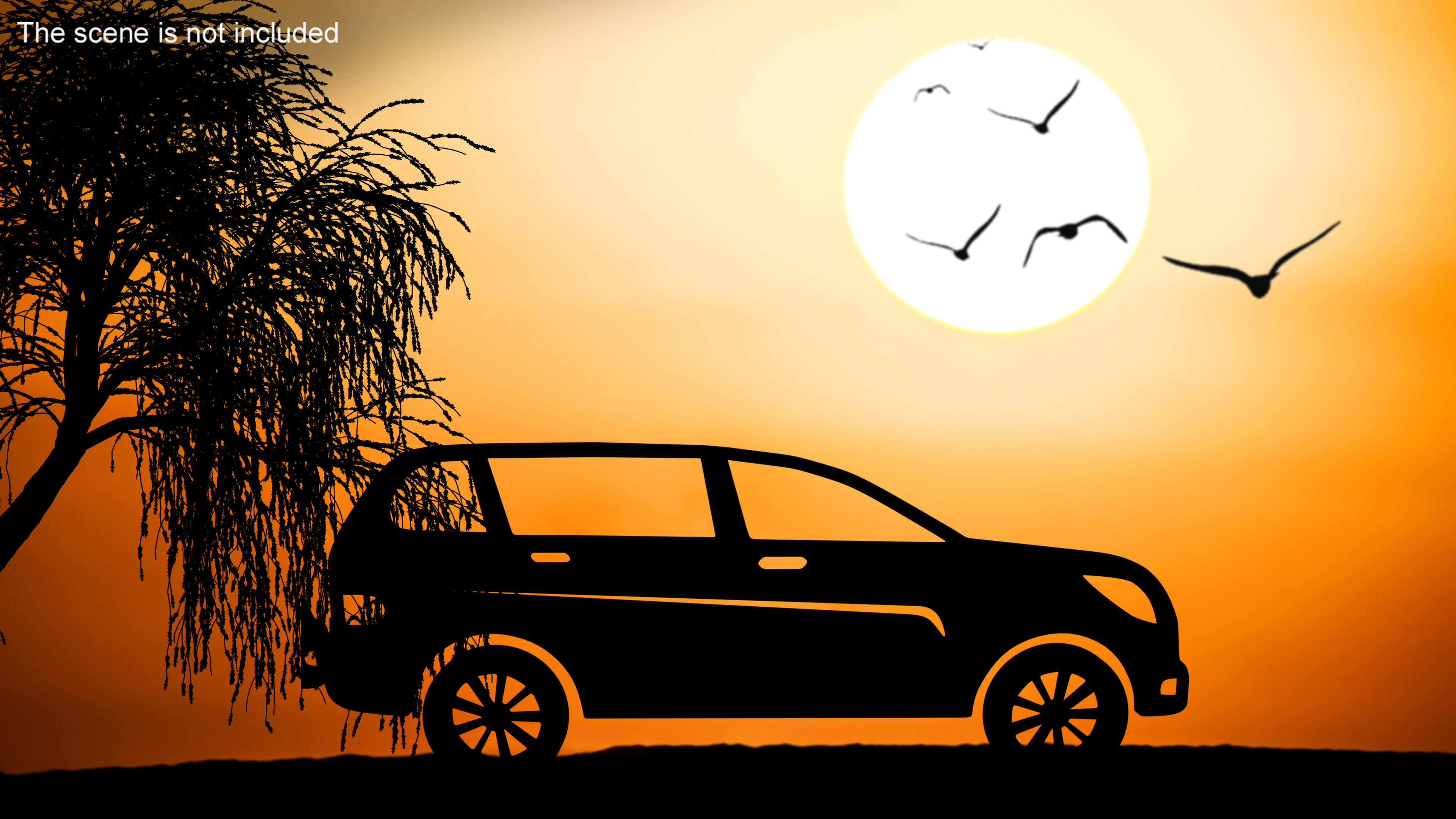 SUV Silhouette 3D model