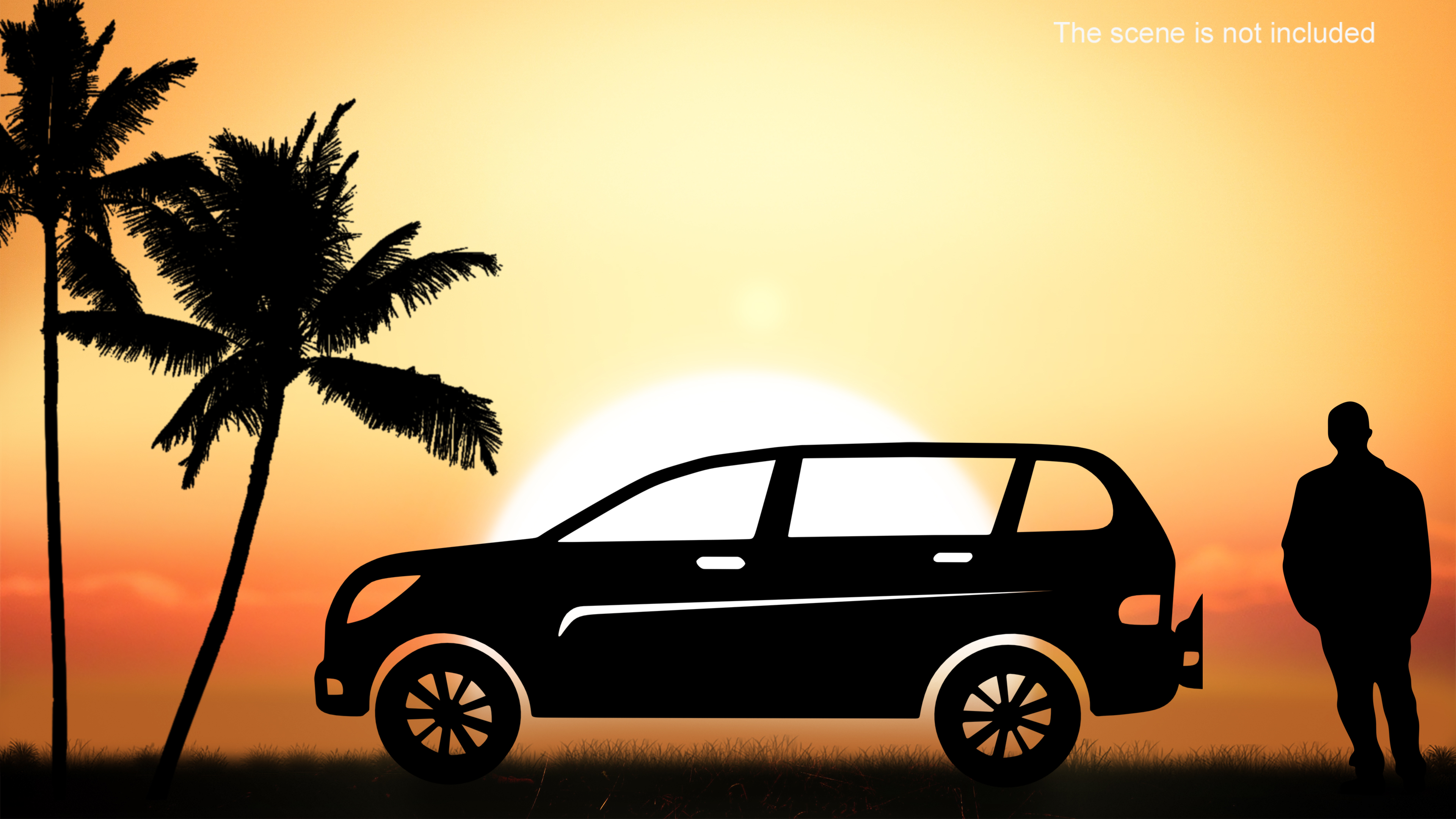 SUV Silhouette 3D model