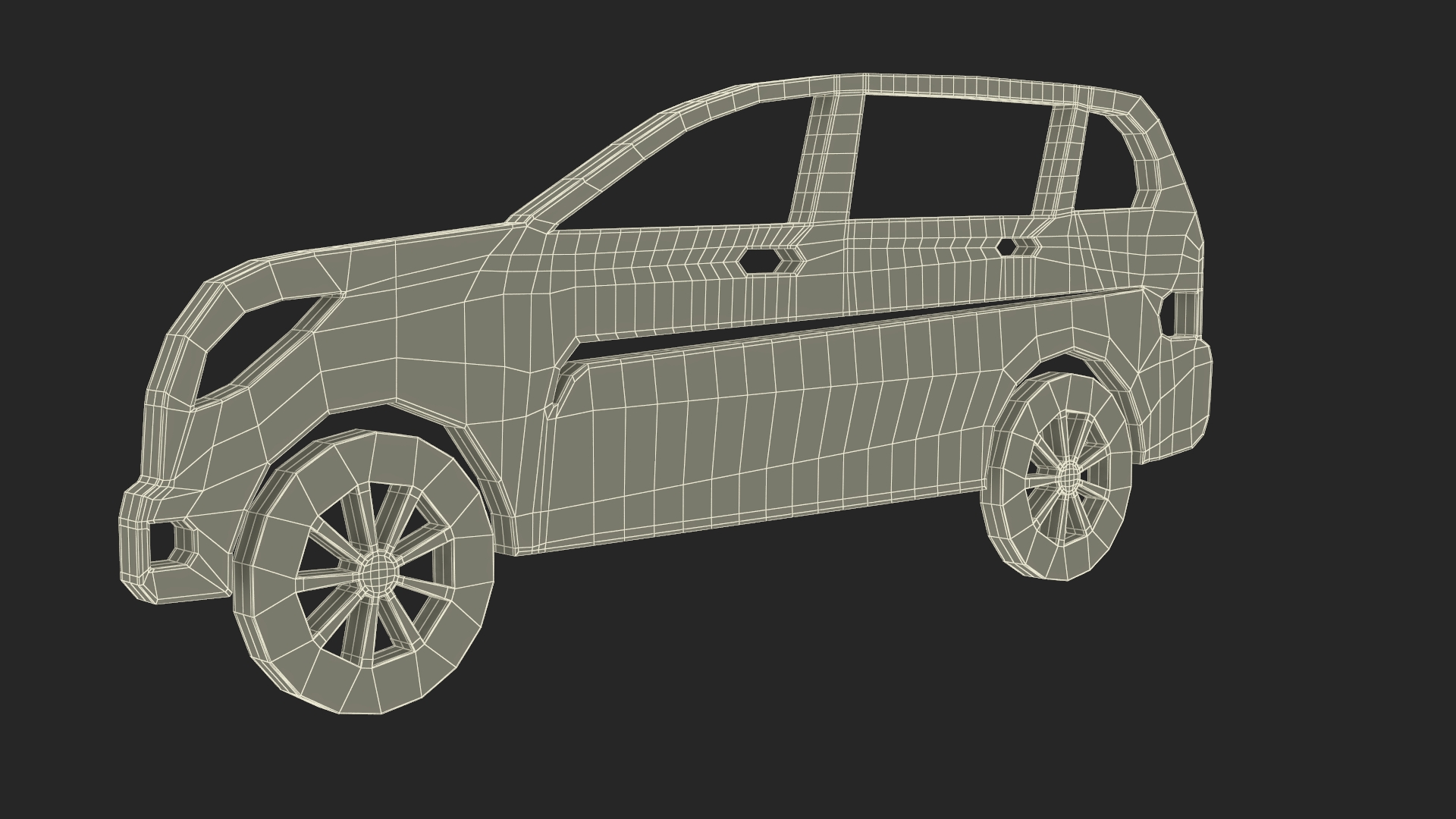 SUV Silhouette 3D model