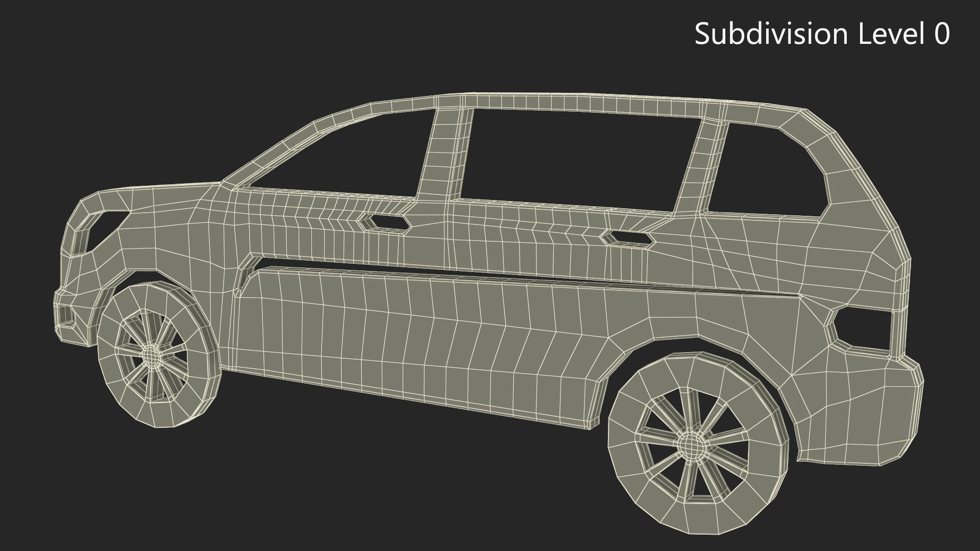 SUV Silhouette 3D model