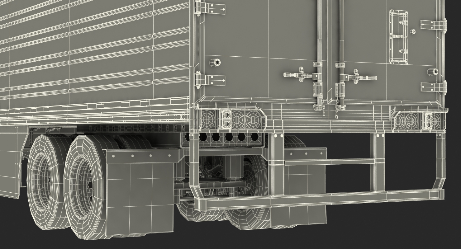 3D Large Semi Trailer Refrigerator